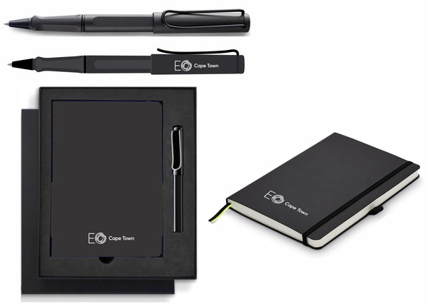 Lamy Rollerball & Notebook Set - Black